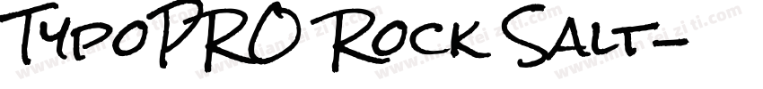TypoPRO Rock Salt字体转换
